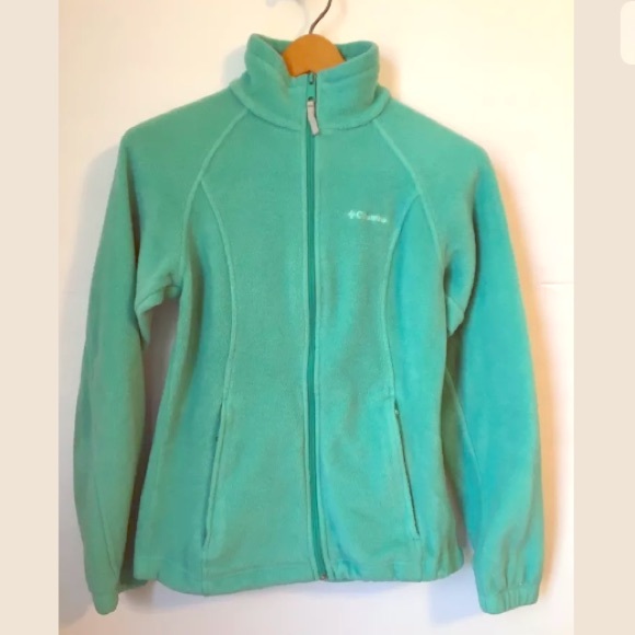 Columbia Jackets & Blazers - Columbia fleece teal green jacket